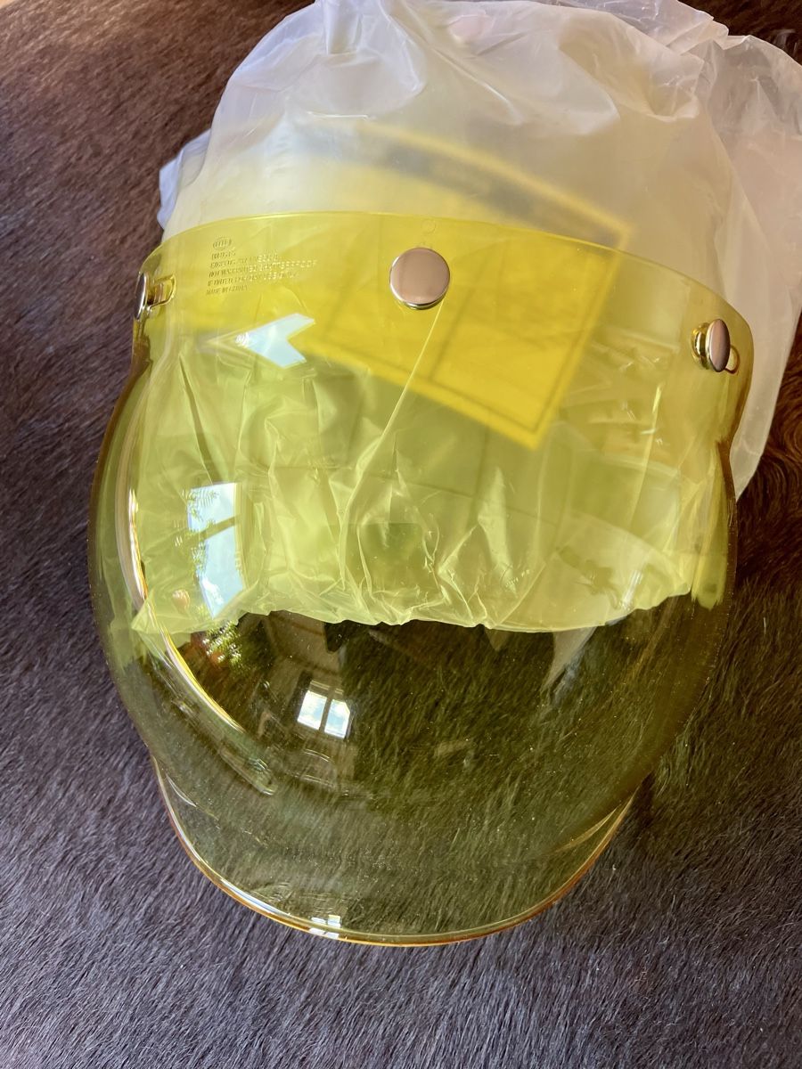 Bell Caschi & visiere: Bell Motorrad Bubble gelb – Nuovo e nell'imballaggio originale da Samedan venduto da Freeraida