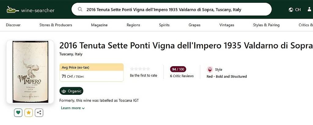 Vino: Vigna del Impero 2016 e 2018 – Usato da Porza venduto da Marti24 1