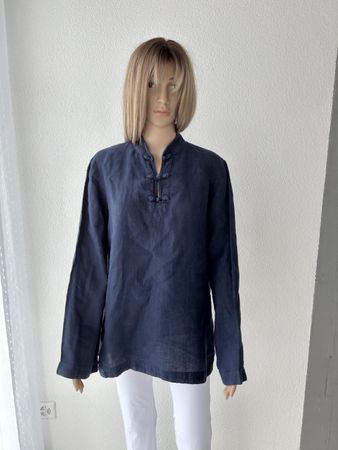 Lauren Ralph Lauren Linen Top - Blue - Size M - Summer!