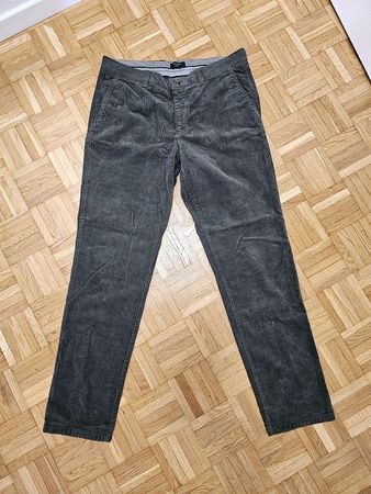 Manor Man Corduroy Trousers W33 L32 – Dark Olive Green