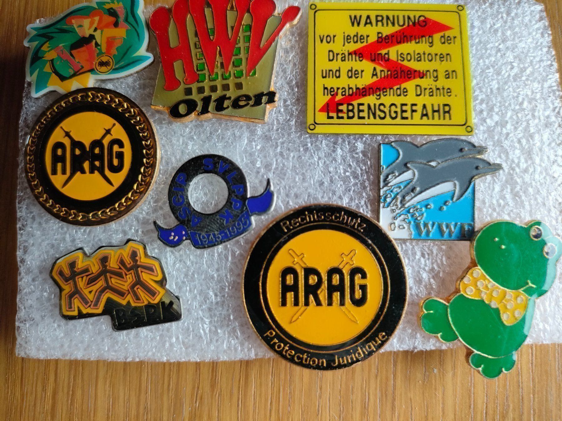 Placchette & Badge: Pins SBB/ARAG/WWF/HWV – Usato da Brugg AG venduto da Mashaba 4