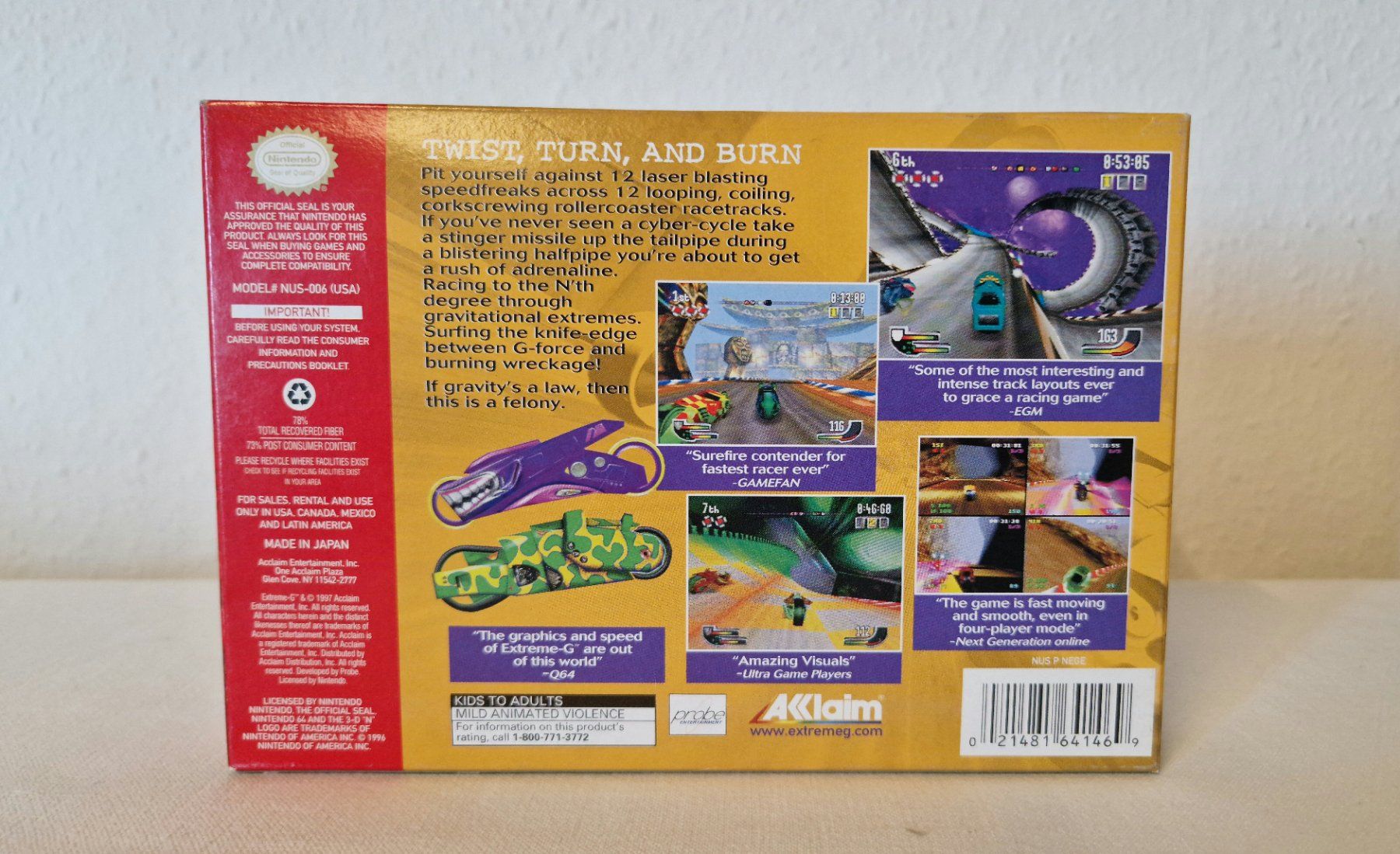Nintendo Giochi: extreme-G - Nintendo 64 - OVP – Usato da Pfäffikon ZH venduto da Zibbelzabbel 3