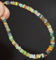 Armband L-7095 – Äthiopische Feuer Opal Rondellen 3.5x5 bis