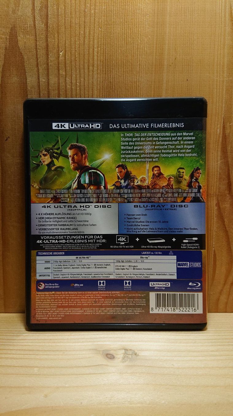 Tutti i DVDs: THOR TAG DER ENTSCHEIDUNG 4K UHD Blu-Ray – Usato da Wilderswil venduto da Exebub 1