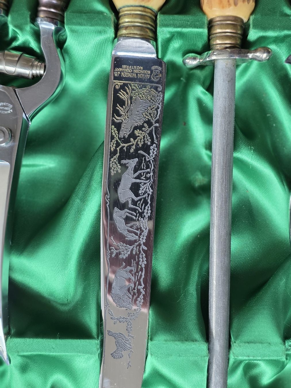 Solingen Accessori: Jagdmesser Set " Hirschmotiv " – Nuovo (secondo la descrizione) da Berikon venduto da Params 2