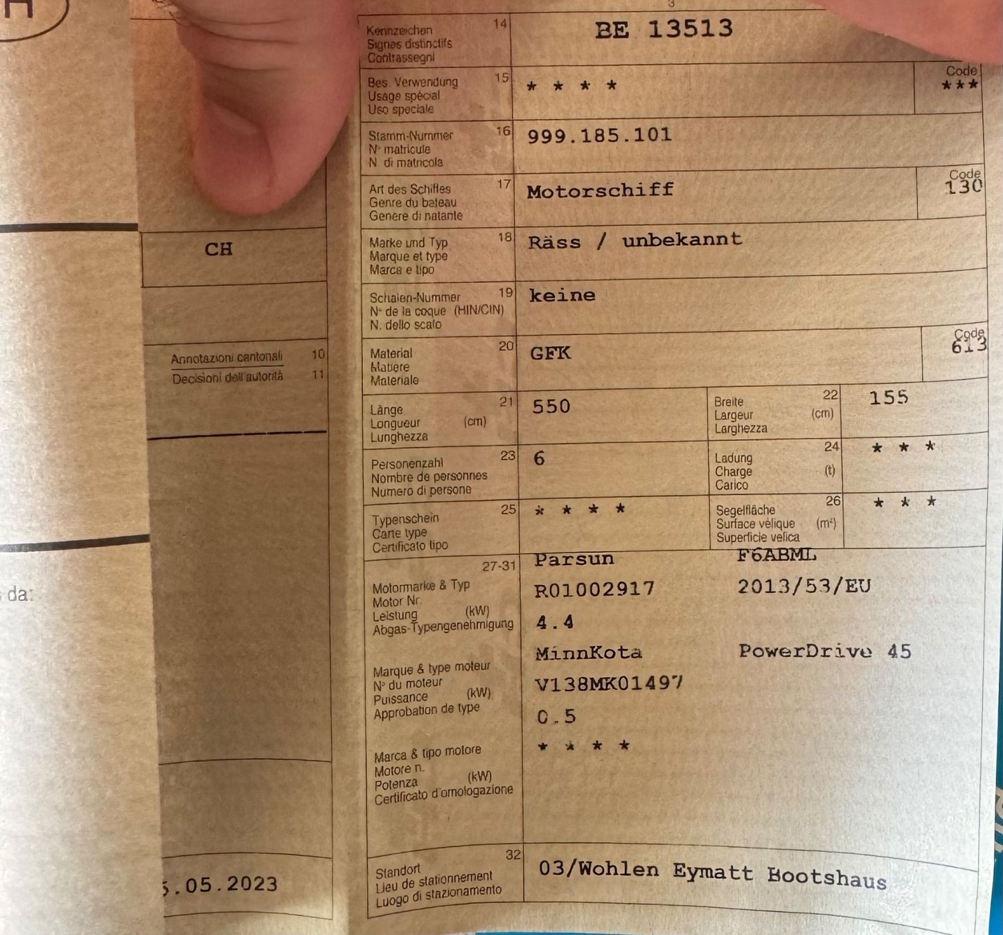 Räss Barche: Räss Angelboot ohne Aussenborder Motor – Usato da Burgdorf venduto da Pas_ctq9 8