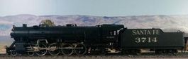 Santa Fe 3714 Sunset Brass 4-8-2