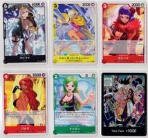 6 seltene One Piece Karten - japanisch