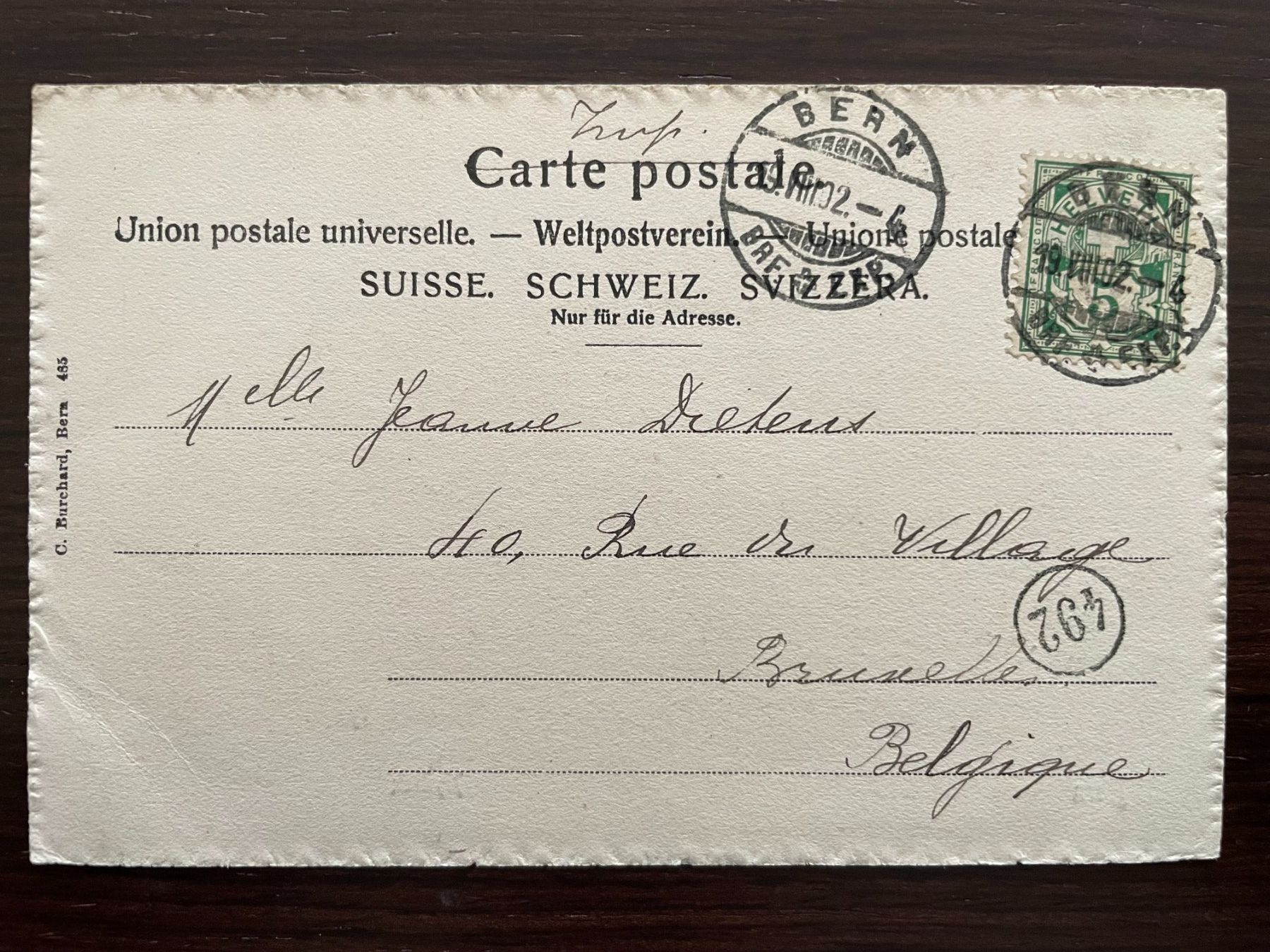 Cartoline postali: BERN Nydeck / Nydegg, Brücke, belebt, 1902 – Usato da Wald ZH venduto da TLILEF 1