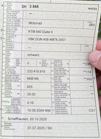 KTM Strada: Motorrad KTM 640 Duke II – Usato da Wilchingen venduto da val_gqt6 6
