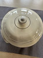 Handgedrehte Steingut Terrine mit Deckel, Vintage Style