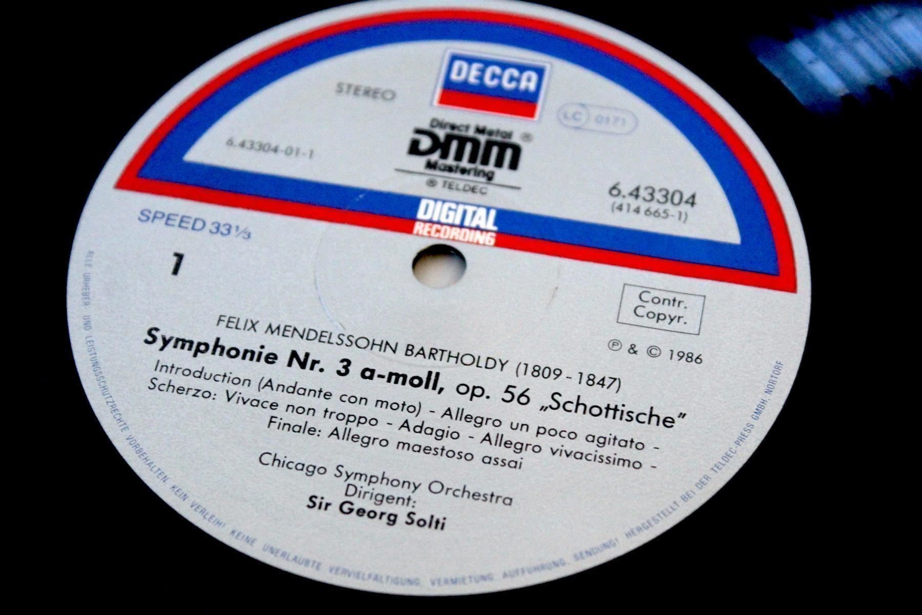 CD: MENELSSOHN: Symphony No.3 / No. 4 – Usato da Bern venduto da kultiges 7