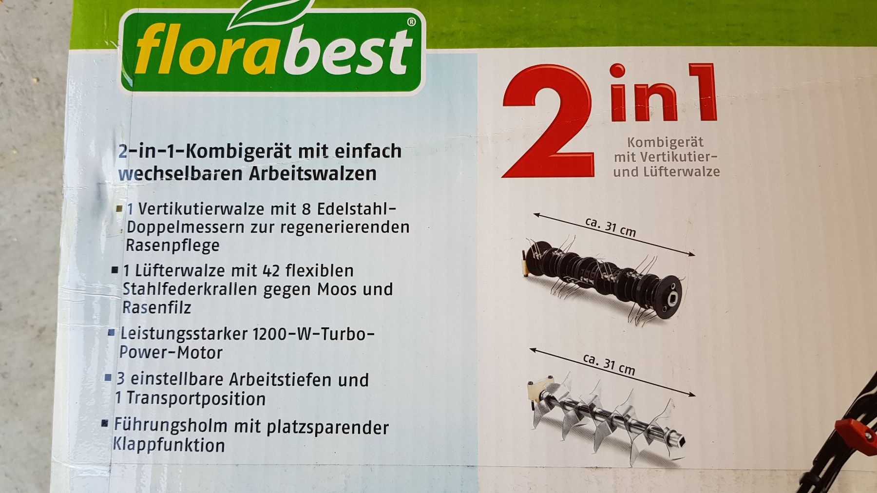 Attrezzi per la lavorazione del suolo: VERTIKUTIERER elektrisch – Nuovo e nell'imballaggio originale da Dübendorf venduto da Peter032 2