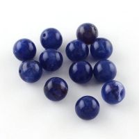 Acrylperlen Blau 6mm / 100St.