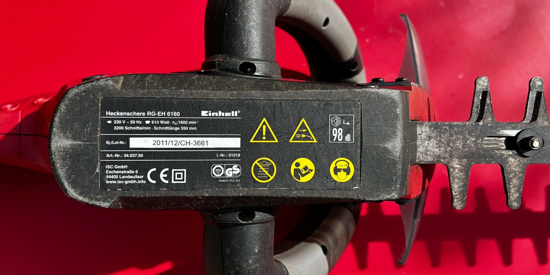 Einhell Alle Werkzeuge: Heckenschere Einhell RG-EH 6160 – Gebraucht aus Winterthur von ama_kjx6 4