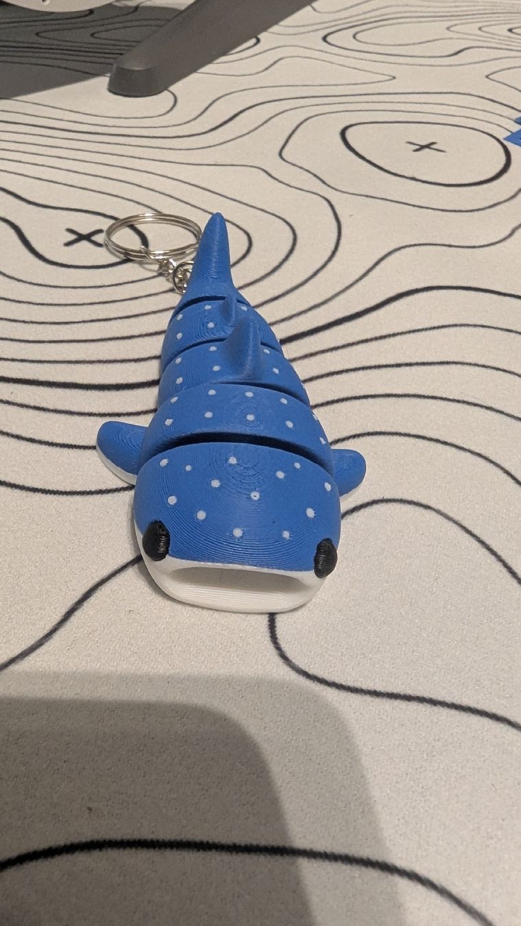 Portachiavi: 3D Printed Articulating Whale Shark Keychain - Blue! – Nuovo e nell'imballaggio originale da Wittinsburg venduto da Brato4452