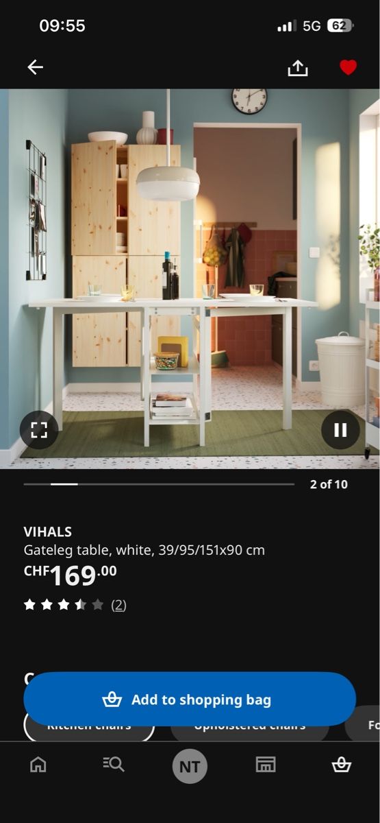 Ikea Tischset: IKEA VIHALS Table, 2 FRÖSVI – Gebraucht aus Köniz von nat_wyc2 4