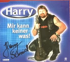 Harry Schmidt BigBrother Autogramm signiert CD-Cover 12x12cm