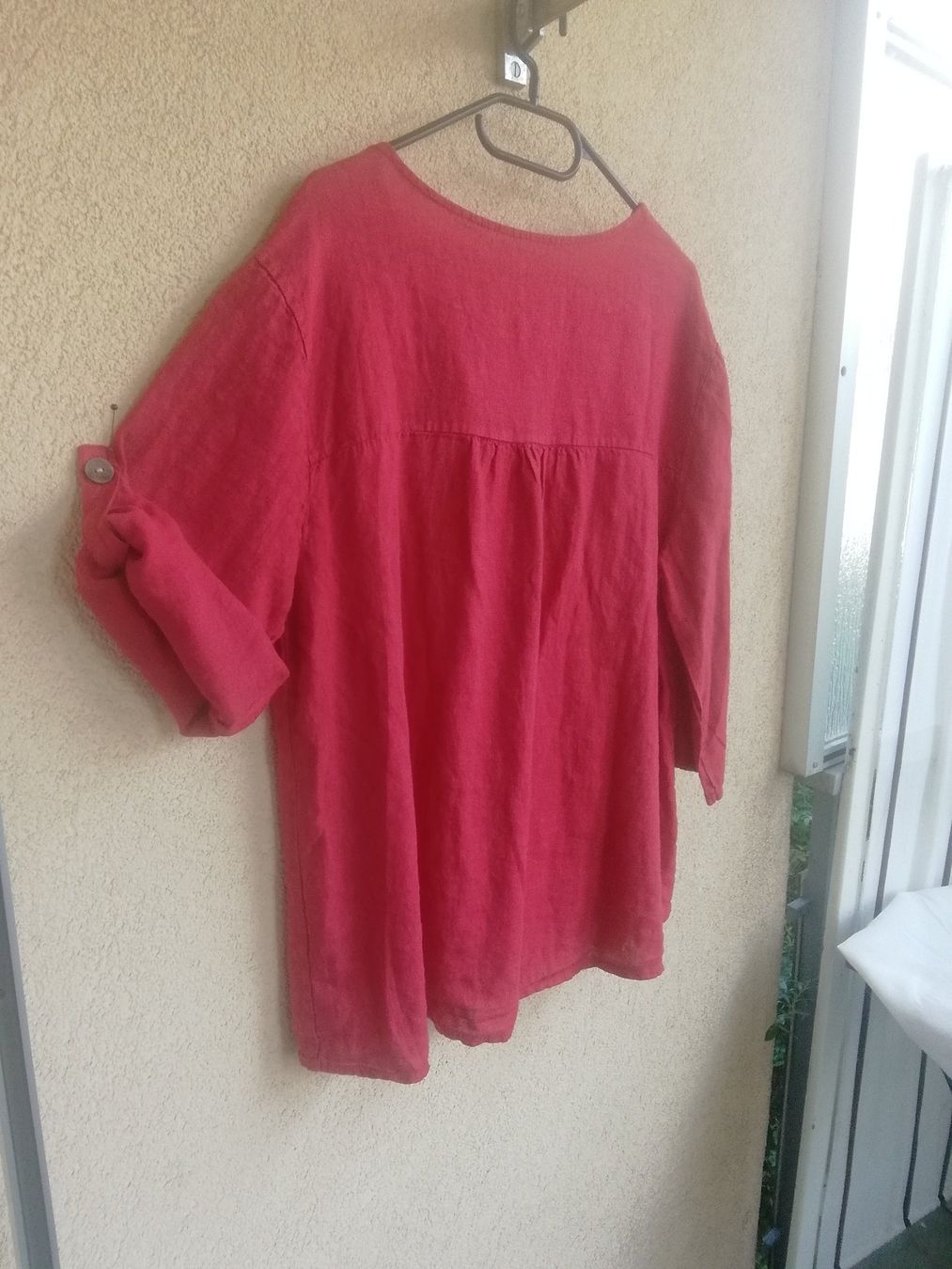 Completi & Tailleur: Hosen Ensemble mit Bluse Rot. One sice. LEINEN – Nuovo (secondo la descrizione) da Zürich venduto da Layadea 3