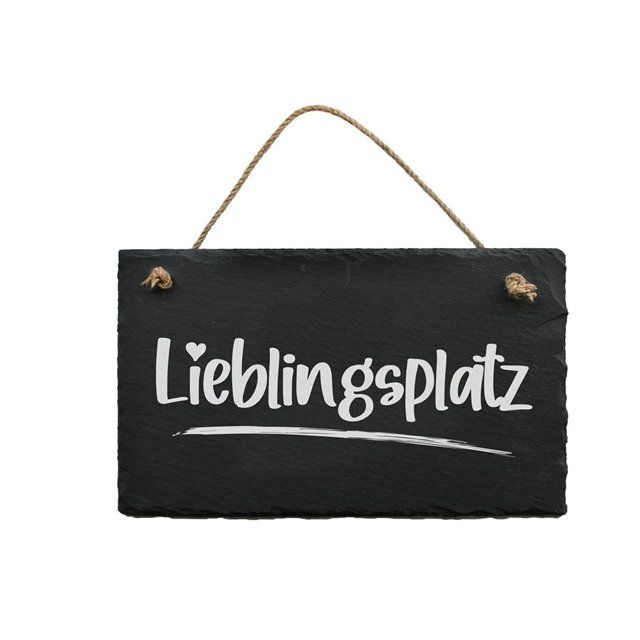 Tutte le decorazioni: Schiefertafel Lieblingsplatz – Nuovo (secondo la descrizione) da HORGEN venduto da starworld