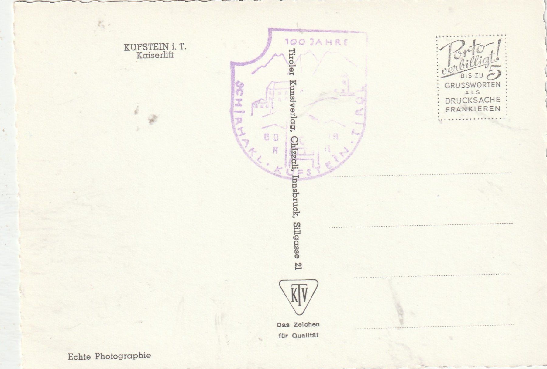 Cartoline postali: Kufstein – Usato da Lumbrein venduto da made02 1