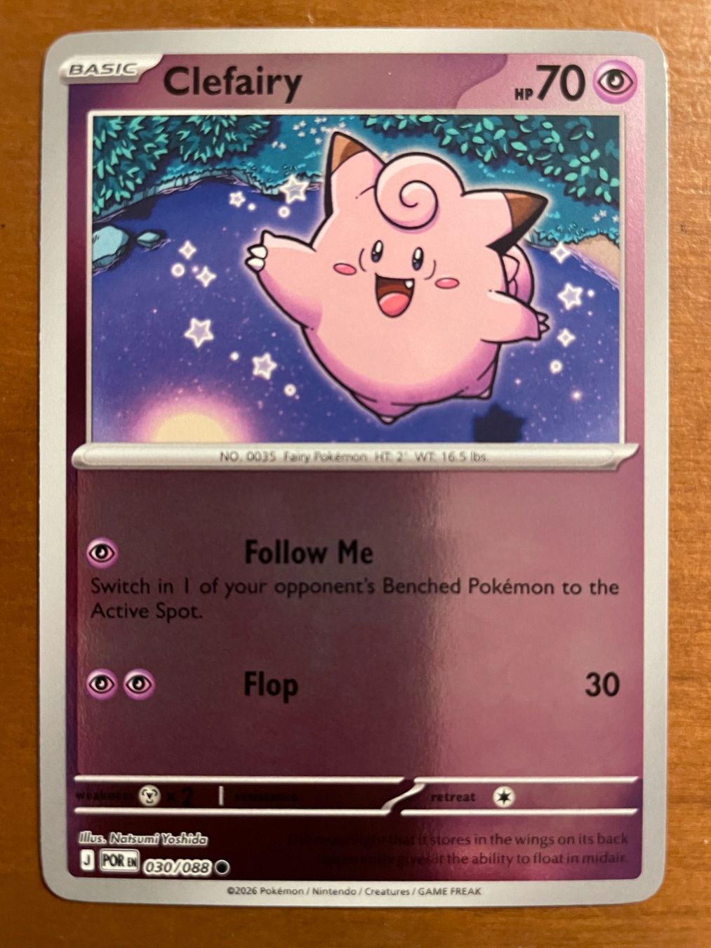 Pokémon Carte collezionabili: Pokemon Clefairy Reverse (Versand gratis) – Nuovo (secondo la descrizione) da Chur venduto da Angerson