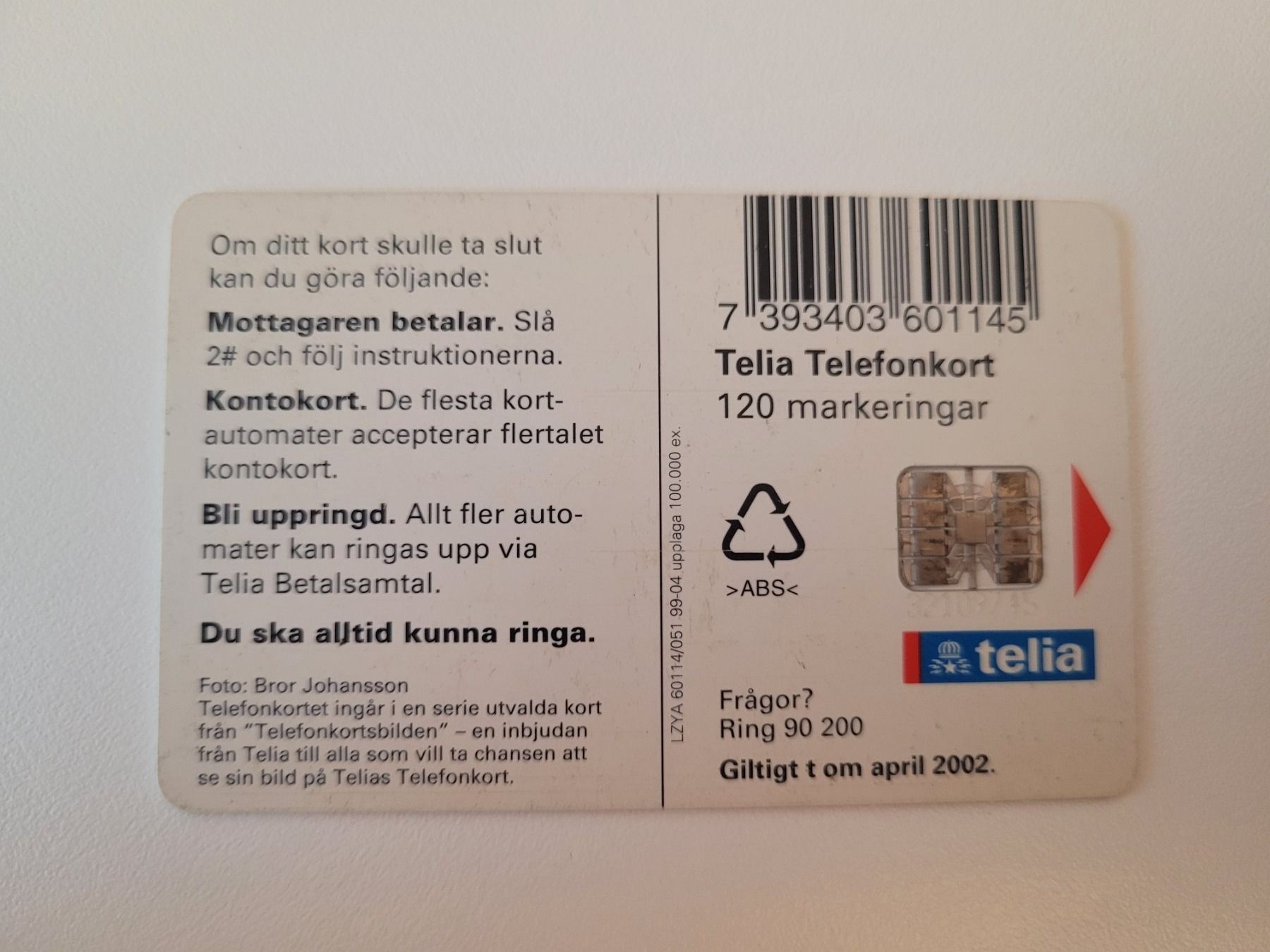 Schede telefoniche: Telefonkarte Schweden – Usato da Inwil venduto da Flower2325 1