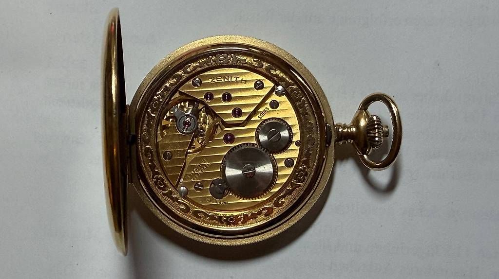 Zenith Orologi: Antike Zenith Taschenuhr, vergoldet – Usato da Morschach venduto da Degenbalm 2