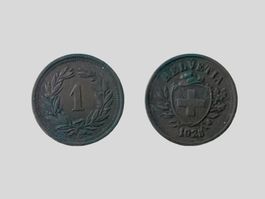 AB 1.- / 1 Rappen 1925