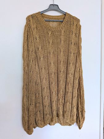 Vintage Pullover goldig Gr L