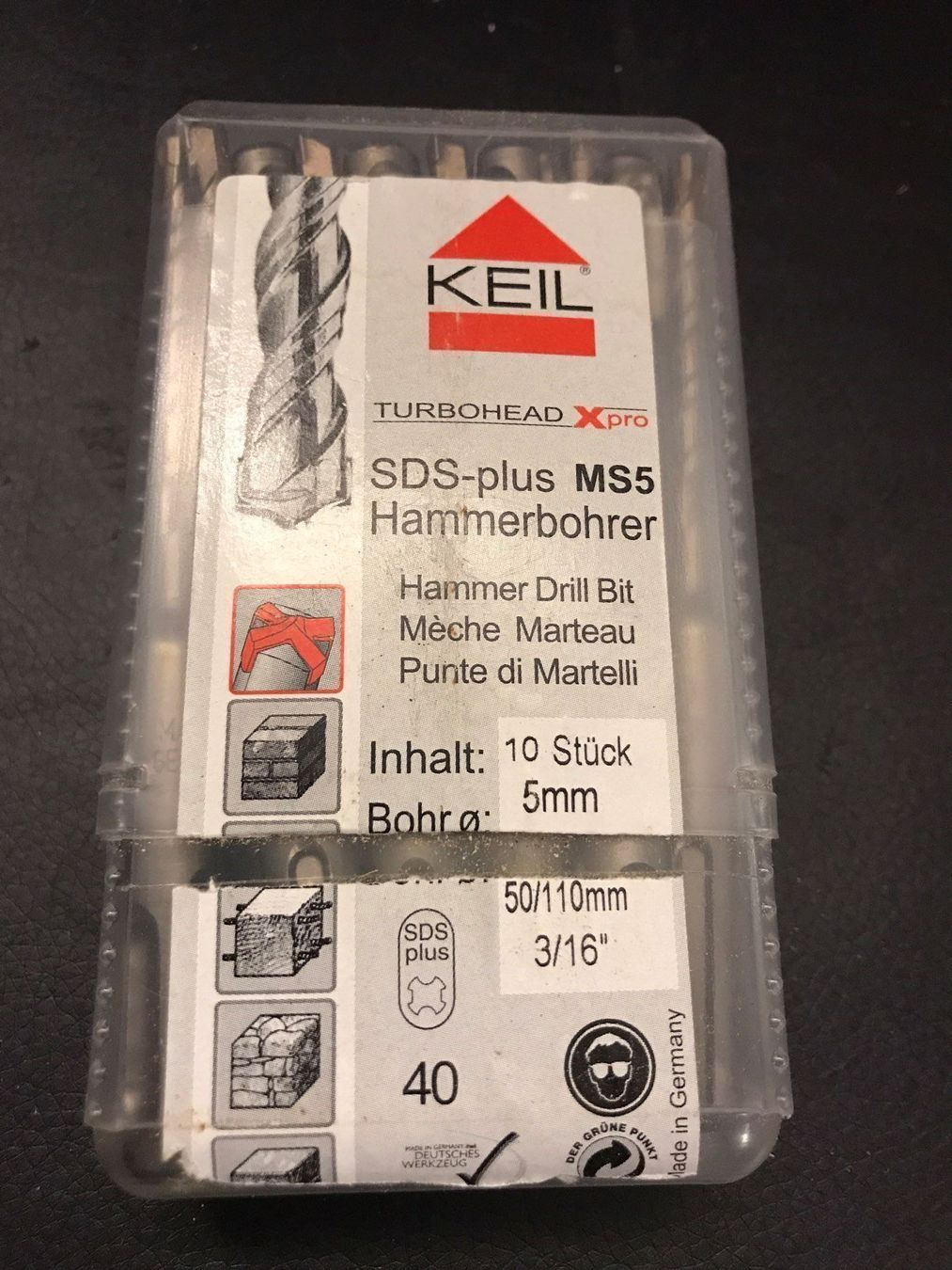Tutti gli attrezzi: 1 Stk SDS-Plus Steinbohrer 5x110mm – Nuovo e nell'imballaggio originale da Dietikon venduto da Emoruk 1