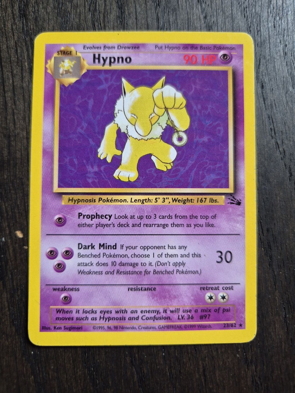 Pokémon Carte collezionabili: Pokemon - Hypno&Zapdos - Fossil – Usato da Subingen venduto da mattkum 1
