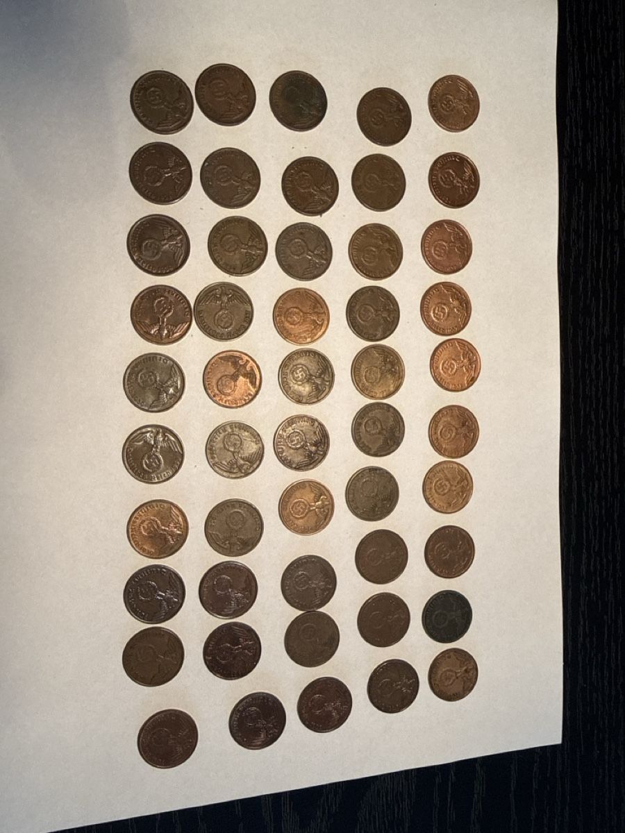 Tutti le monete: 2 Reichspfennig 50x Stück – Usato da Buchs ZH venduto da kaktus899 1