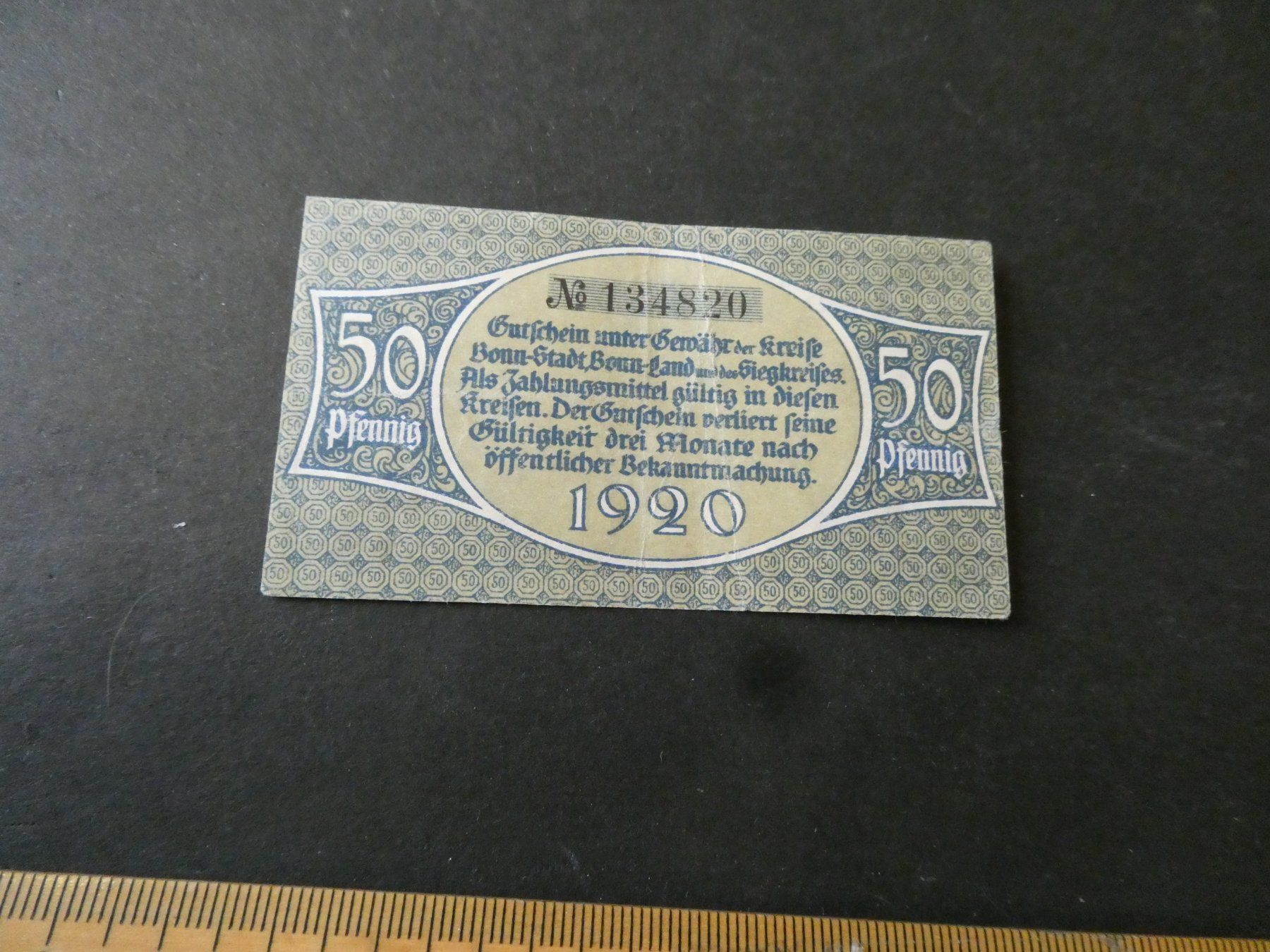 Banconote: Dt. Reich, Bonn - Notgeld – Usato da Hinterforst venduto da Rohusri