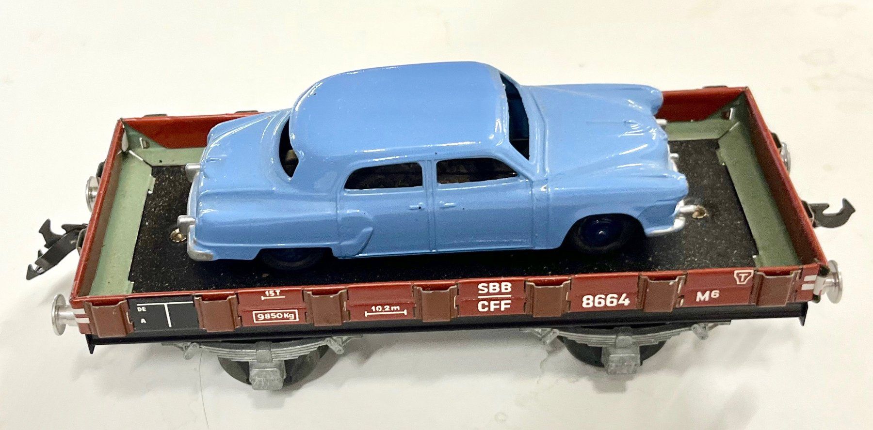Buco Modellini di ferrovie: BUCO 8664 mit Dinky Toys Auto – Nuovo (secondo la descrizione) da Bleiken venduto da hbw45 1