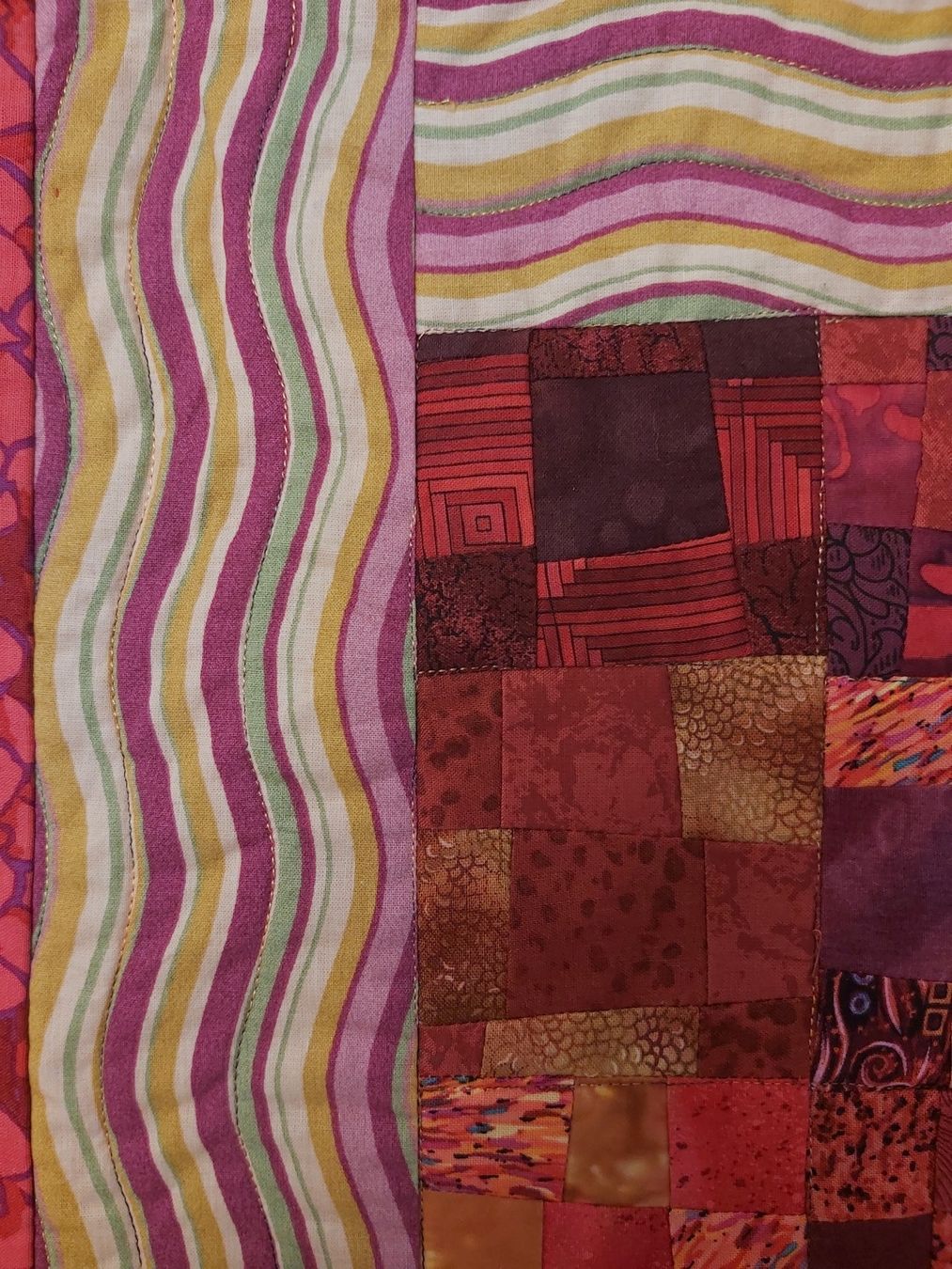 Tutte le decorazioni: Patchwork Quilt "Serengeti Sunset" Unikat 95 x 79 cm – Nuovo (secondo la descrizione) da Wetzikon ZH venduto da Meltingpot29 1