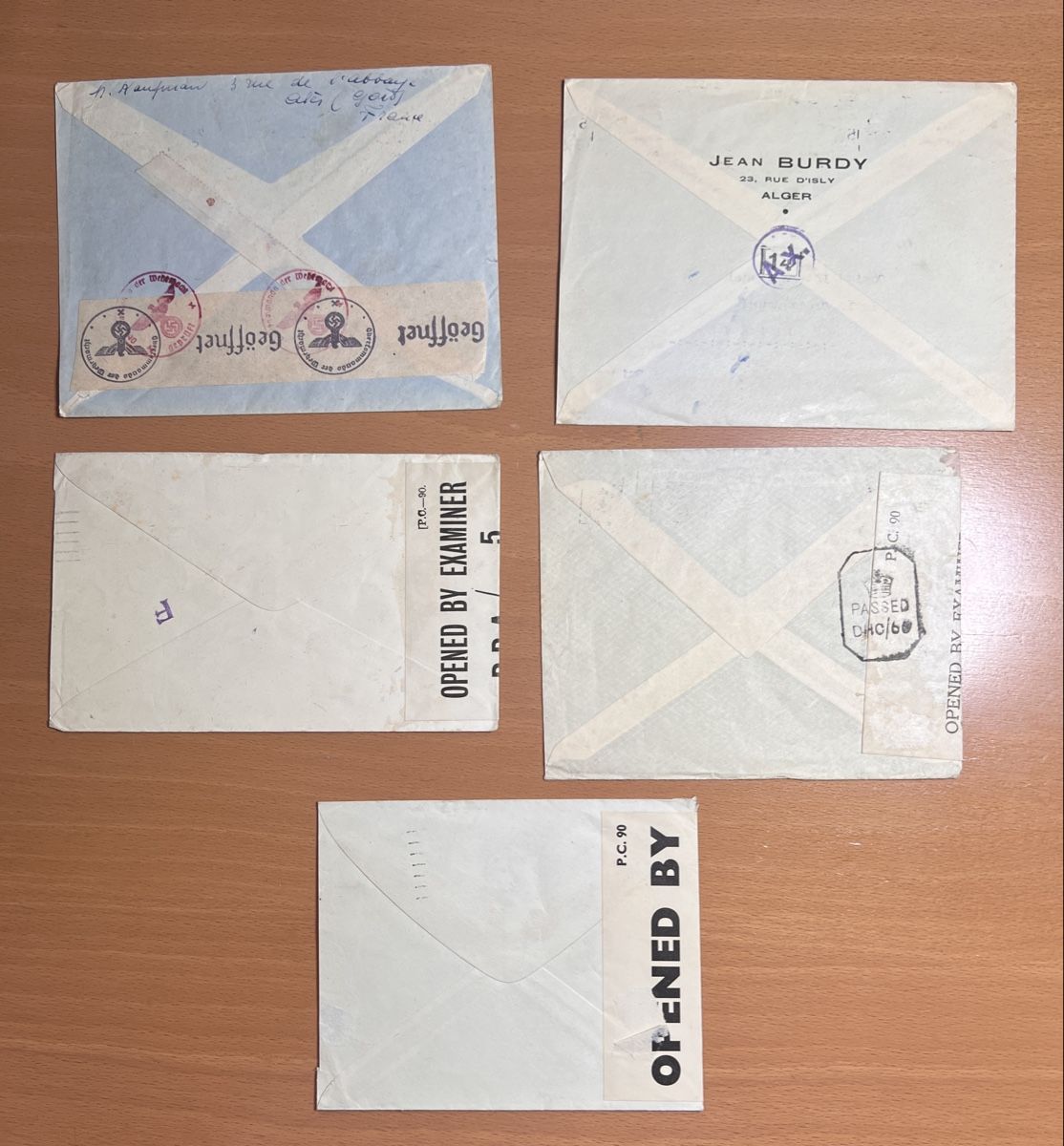 Tutti i francobolli: Rote Kreuz Briefe, Genf, WWll 14 stk. – Usato da Riehen venduto da Higgins7 9