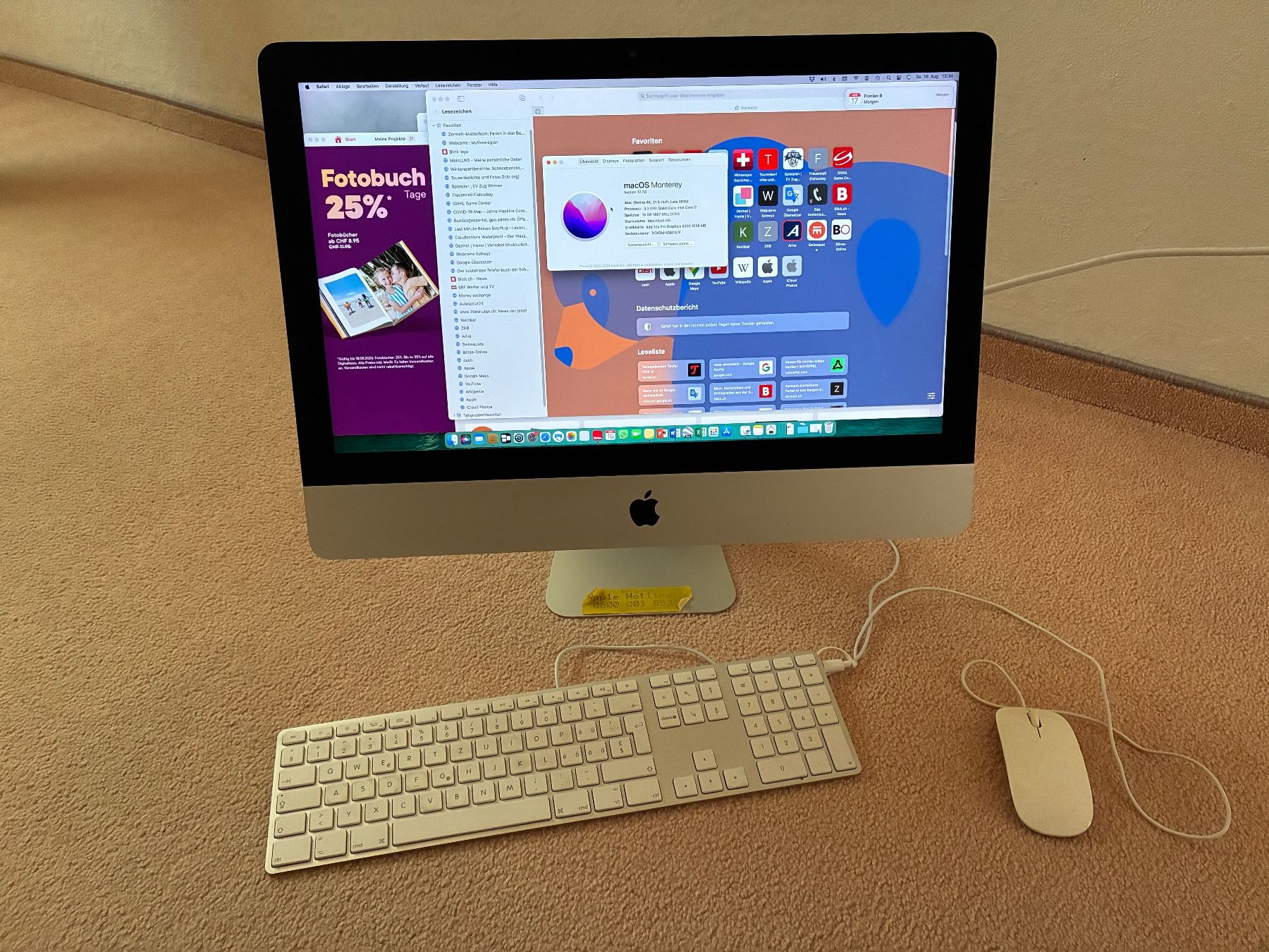 Apple PC: Apple iMac Computer mit Tastatur neuwertig – Usato da Unterägeri venduto da Phil5 4