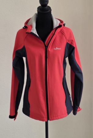 Tony Brown Softshelljacke rot/dunkelblau Grösse 38 