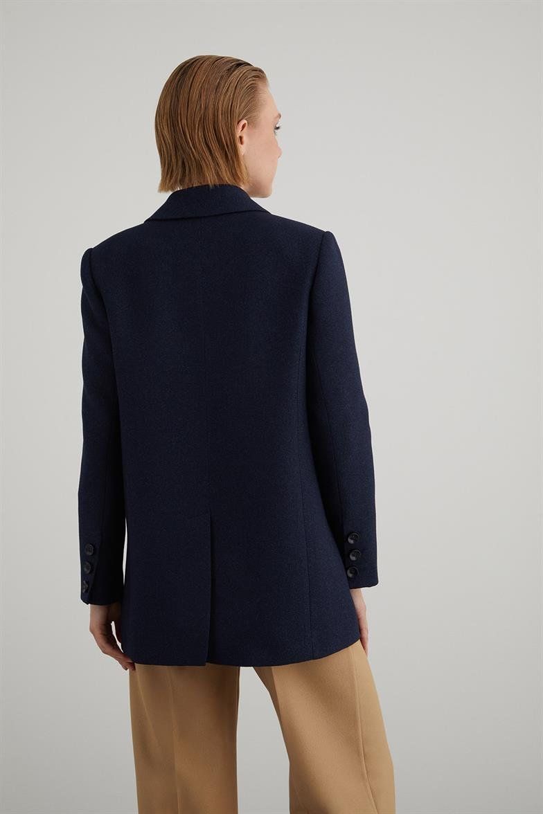 Giacche: Eleganter Long Damen Blazer - Dunkelblau – Nuovo e nell'imballaggio originale da Schmiedrued venduto da visagistinalisha 2