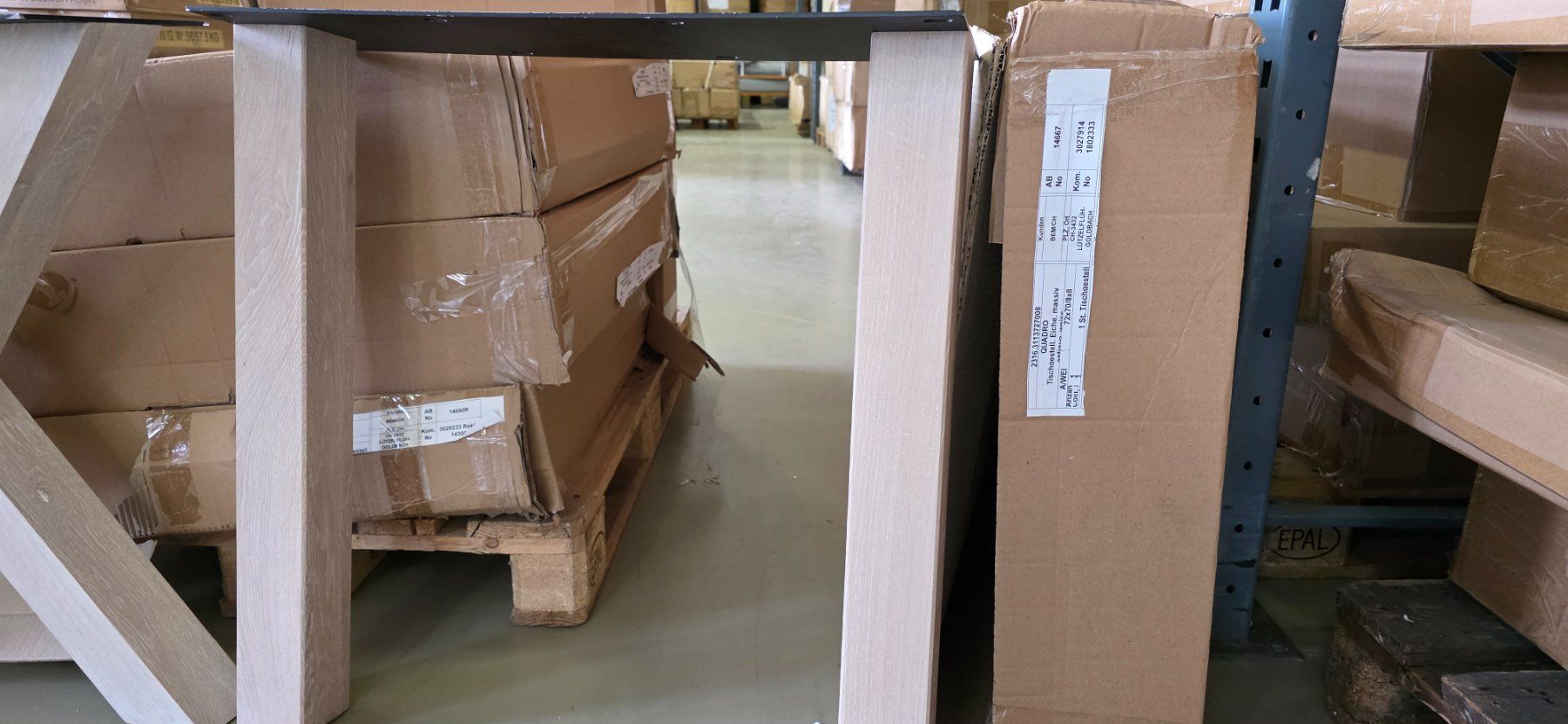 Tavoli: Tisch neu Eiche Massiv mit X oder U Holzbeine – Nuovo e nell'imballaggio originale da Lützelflüh-Goldb venduto da Rampenverkauf_72_ 9