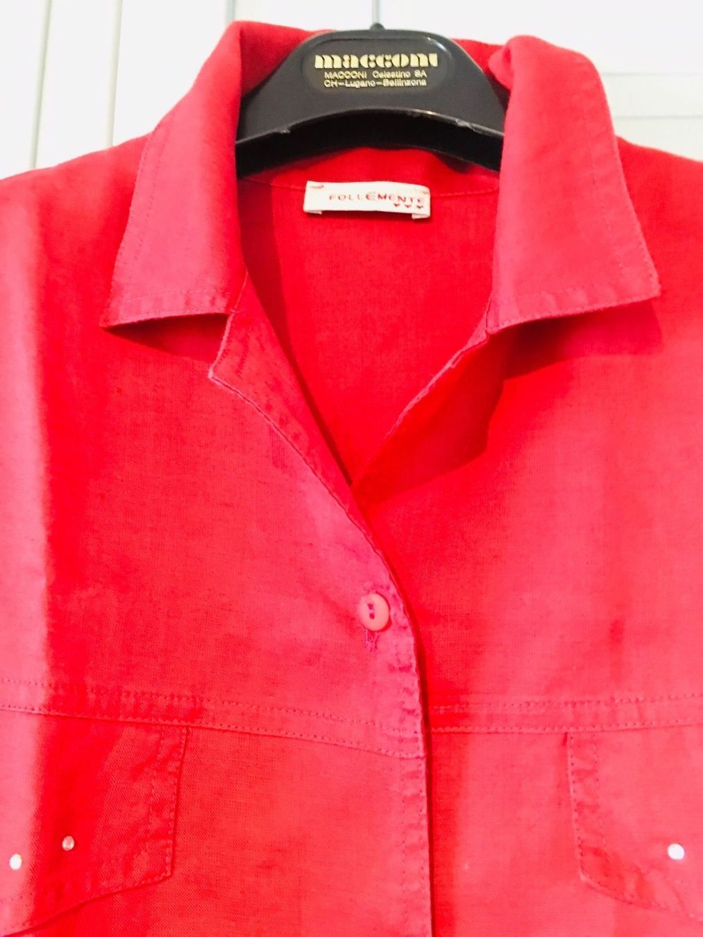 Blusen: Hemd Bluse Gr. 42-44 aus Leinen 100% – Neu (gemäss Beschreibung) aus Bellinzona von ModaLugano 2