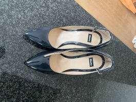Bata Lack Pumps, Dunkelblau, Grösse 37, Top Zustand!