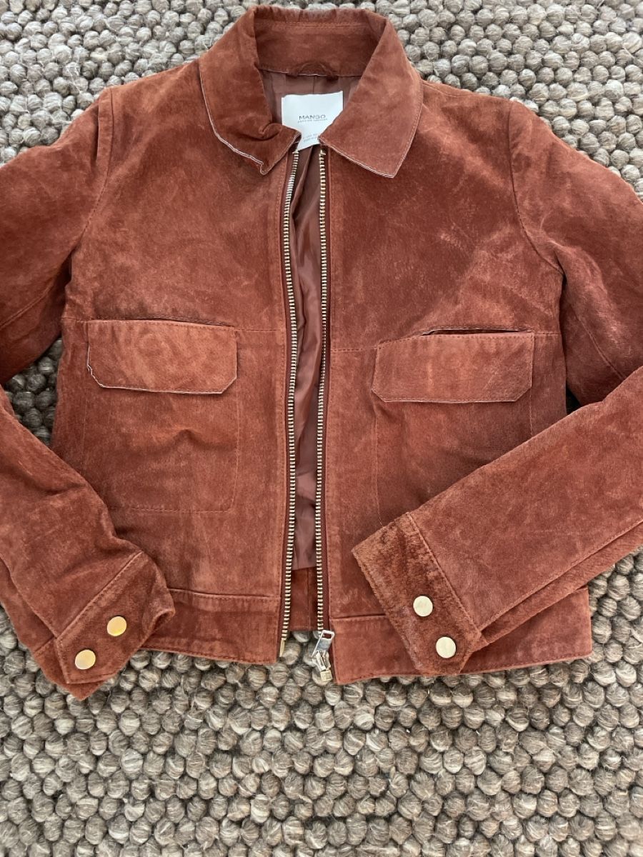Mango Jacken: Mango Wildlederjacke in Rostrot, Grösse S/XS – Neu (gemäss Beschreibung) aus Hedingen von sam_vks6 1