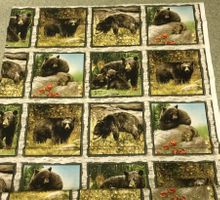 STOFF BEAR COUNTRY CA. 340X115CM NEU