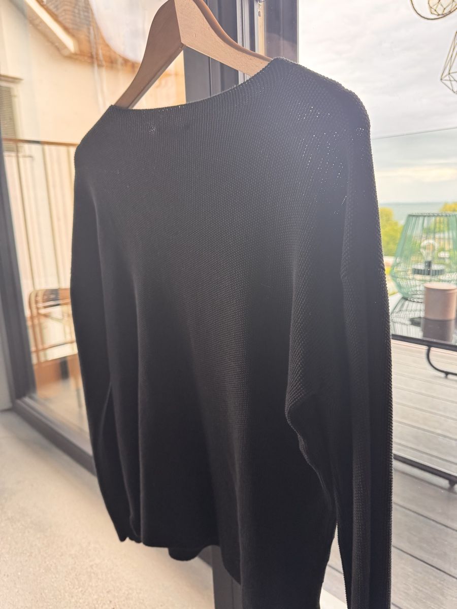 Maglioni & Felpe: Handknit Bio Baumwolle Pullover schwarz Gr. XS Damen – Usato da Rorschacherberg venduto da Kpas 1
