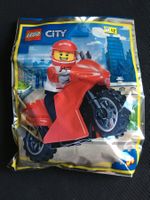 Lego City Minifigur 952203 Motorradfahrer