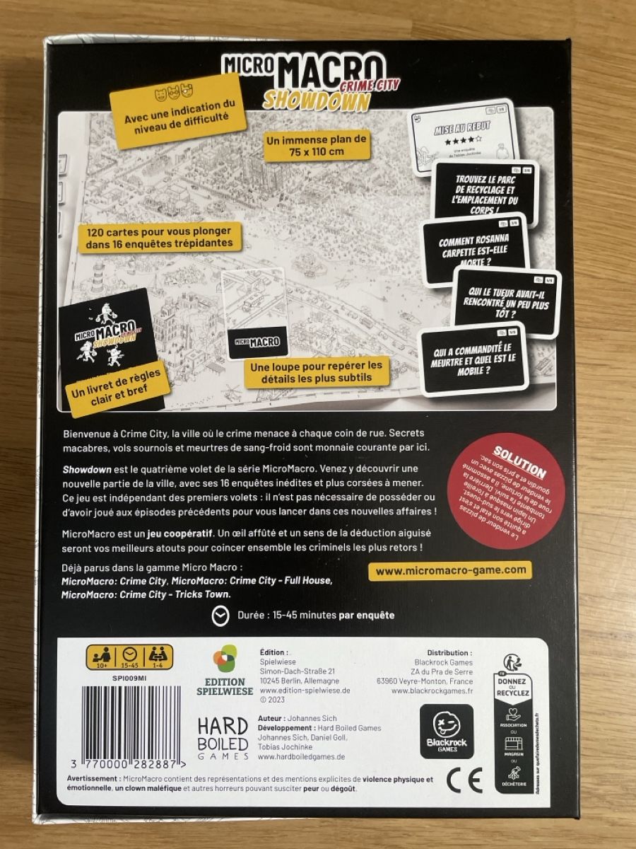 Giochi: Jeu Micro Macro Crime City Showdown - jamais utilisé – Nuovo e nell'imballaggio originale da Fribourg venduto da Mymikrakra01 2
