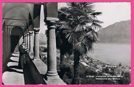 Locarno gelaufen Veduta della Madonna del Sasso