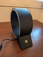 Lampe de table LED ronde noir occasion